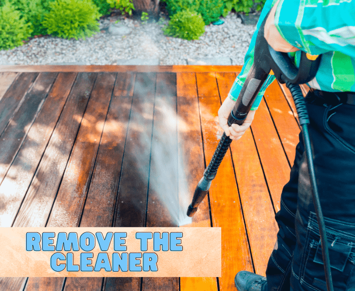 removing the cleaner