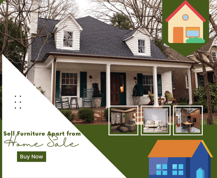 selling furniture apart home sale