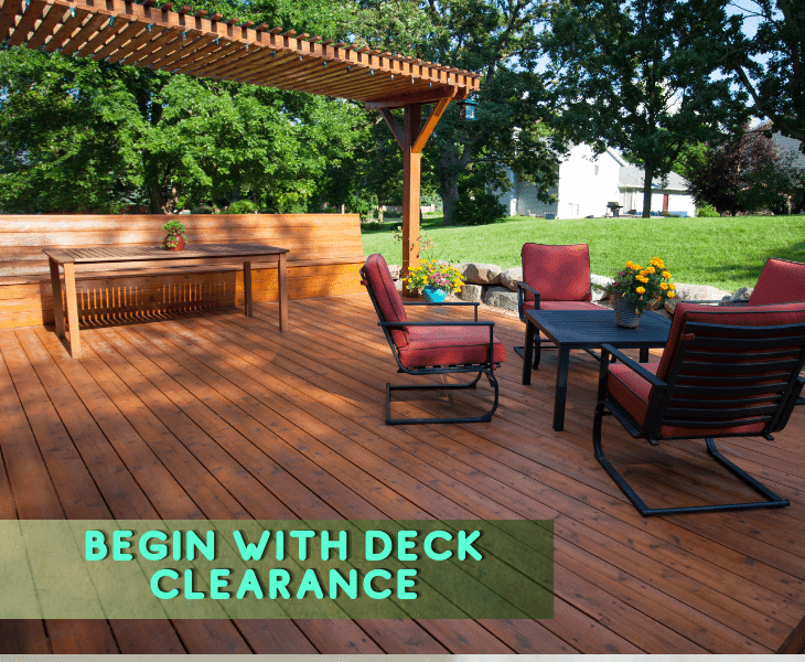 starting with deck clearance