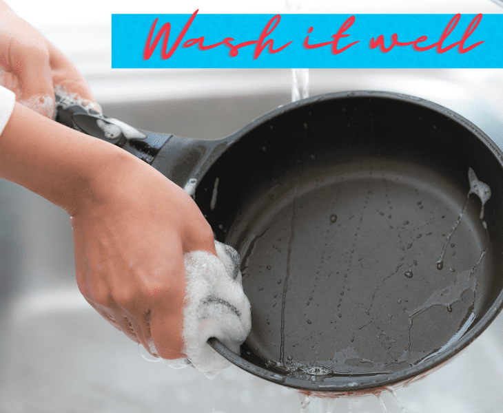 wash it thoroughly