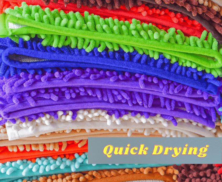 drying bathroom rugs