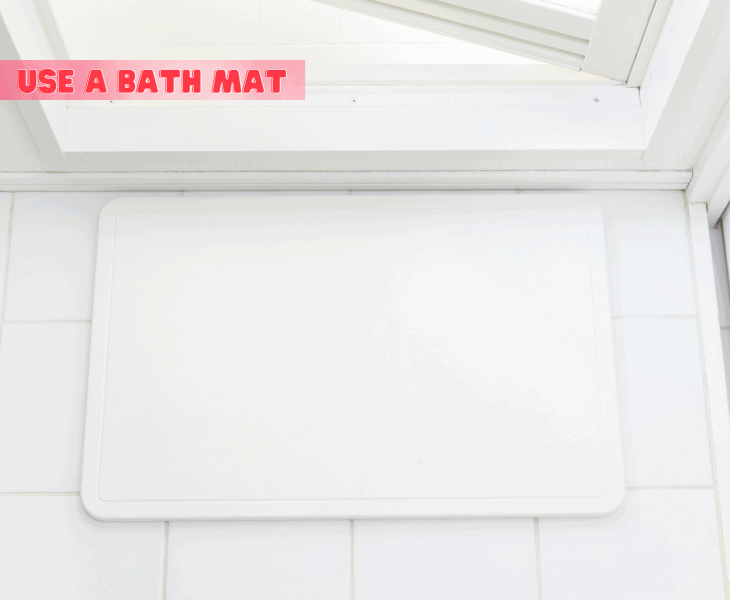 using bath mat