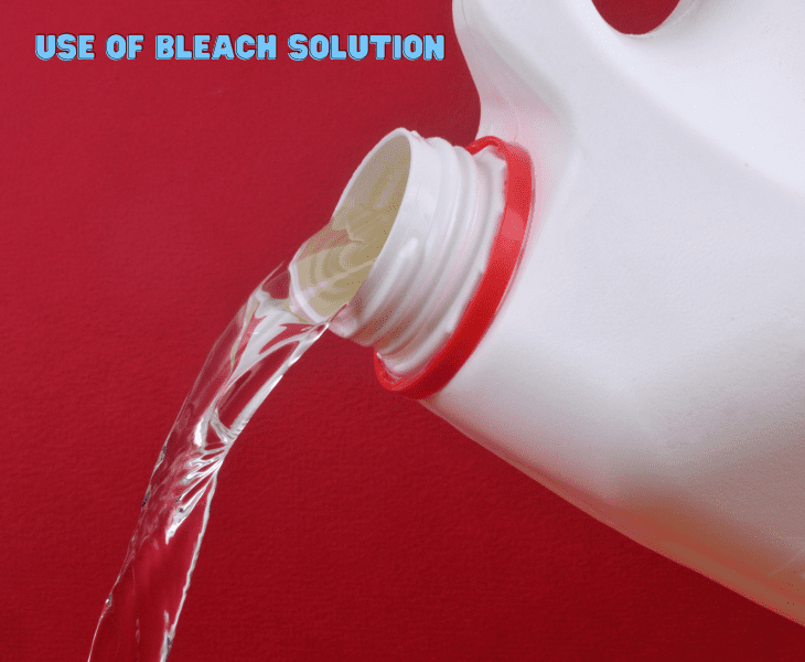 using solution bleach