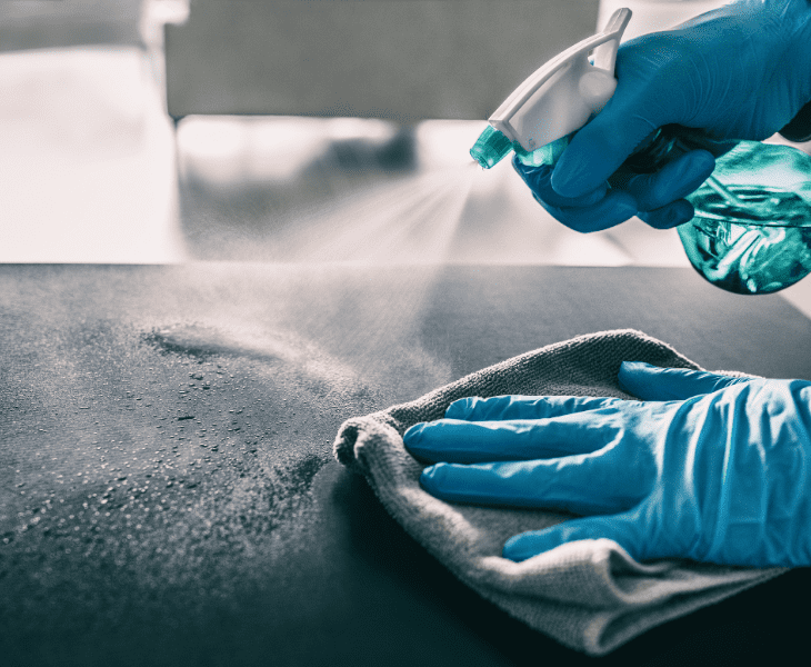 apply a solid surface polishing