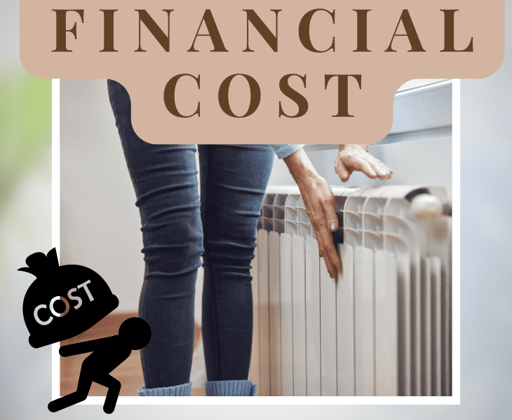 financial cost of heating expensive