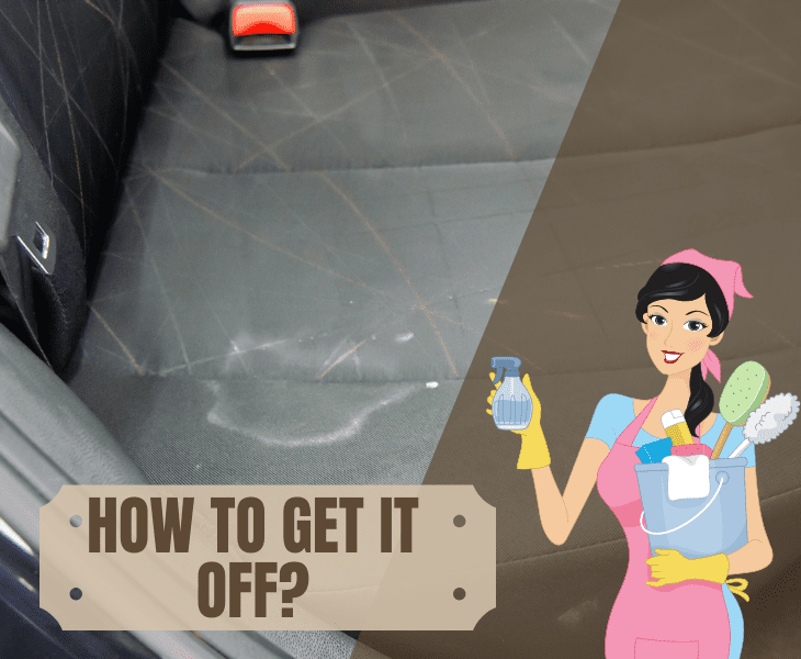how get sunscreen off car interior