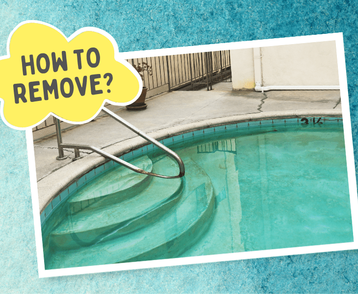 how to remove sand in the pool