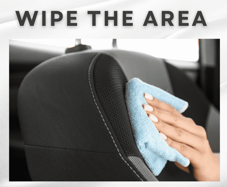 wipe down the area