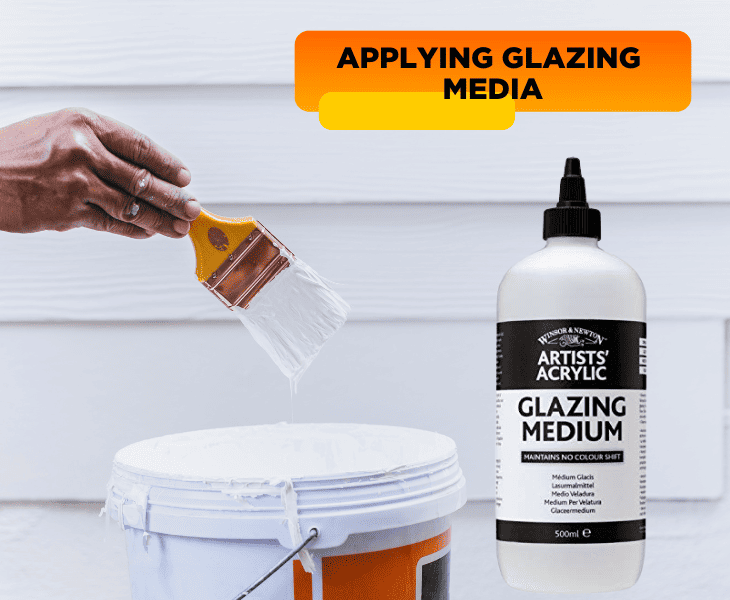 adding glazing media to paint