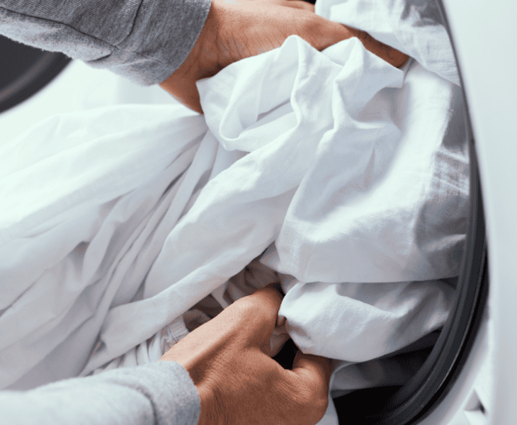 washing the comforter