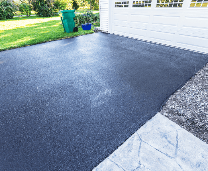 driveway dry surface