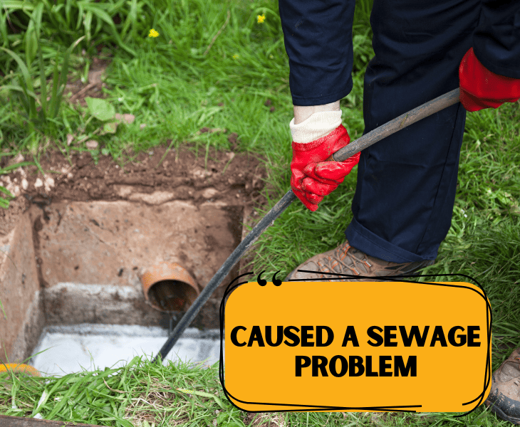 sewage problem