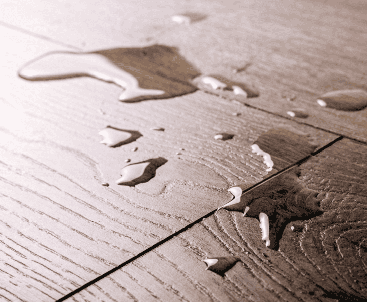 oil spill on floor