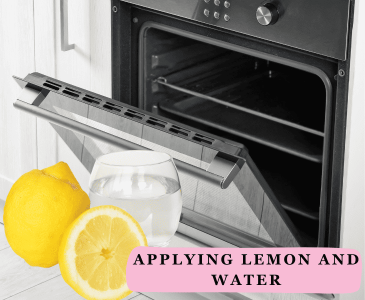 applying lemon and water