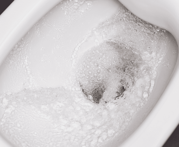possible cause for not flushing well