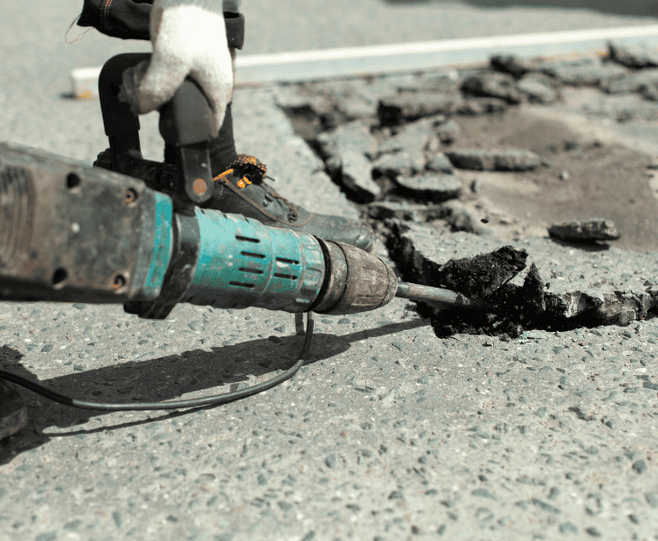 drilling the concrete