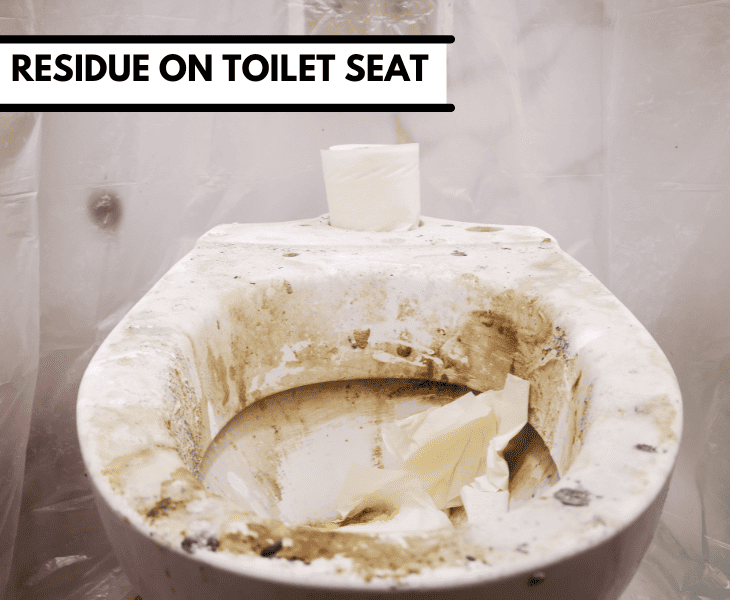 stains on toilet seat