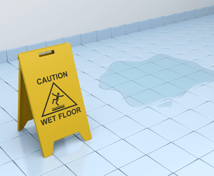 caution wet floor