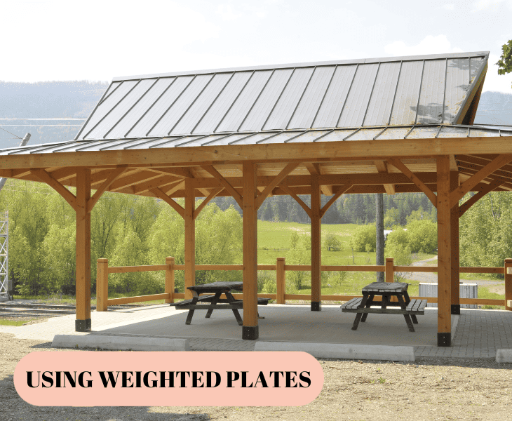 gazebo with plates