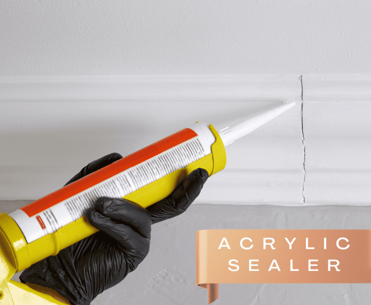 putting acrylic sealer