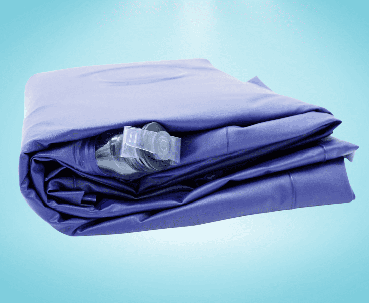 folded air mattress