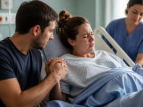pourquoi faut il tenir la main dune femme qui accouche