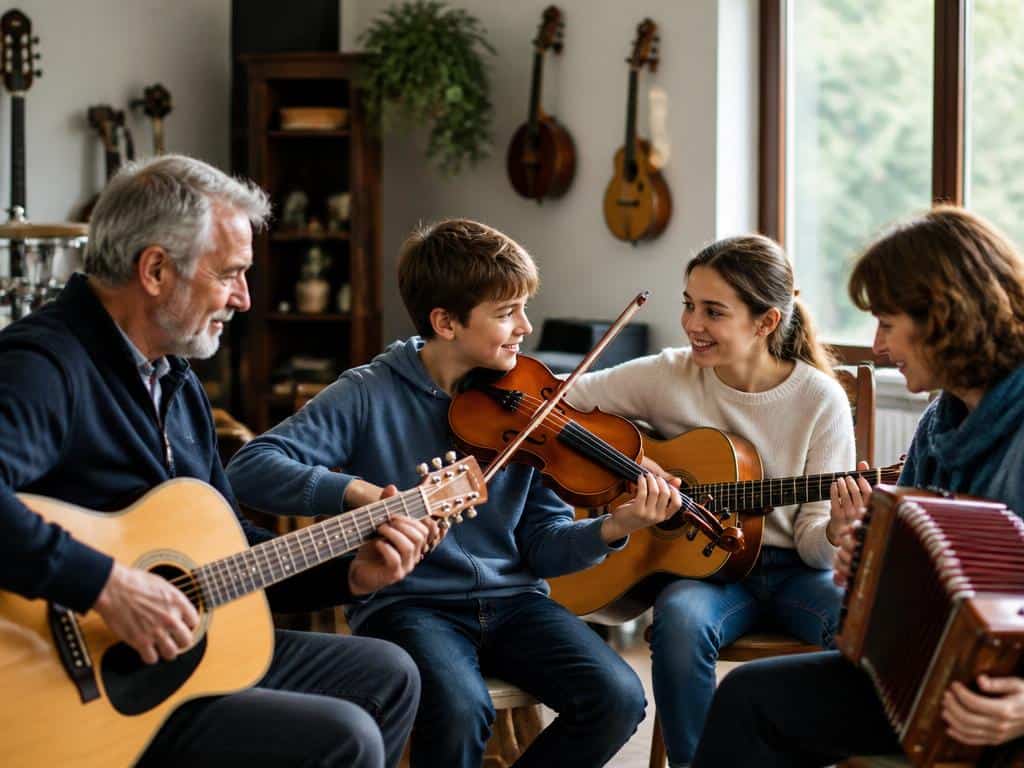 Côtes-d'Armor : dans cet atelier de musique, enfants, parents et grands-parents jouent ensemble !