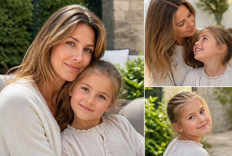 ophelie meunier maman adorables portraits avec sa fille veritable boucle d or
