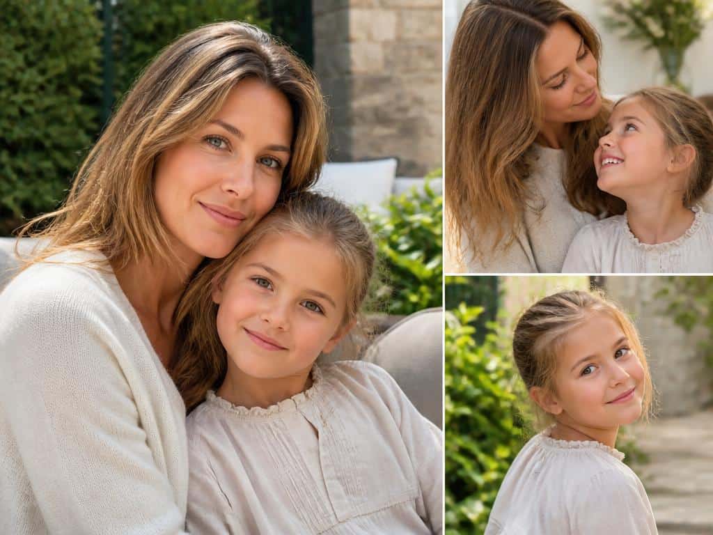 ophelie meunier maman adorables portraits avec sa fille veritable boucle d or