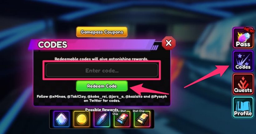 Comment utiliser les codes Anime Vanguards