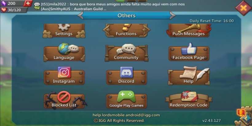 Codes Lords Mobile