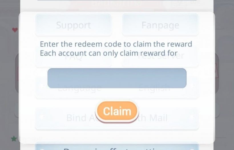Page de rédemption des codes Love Nikki