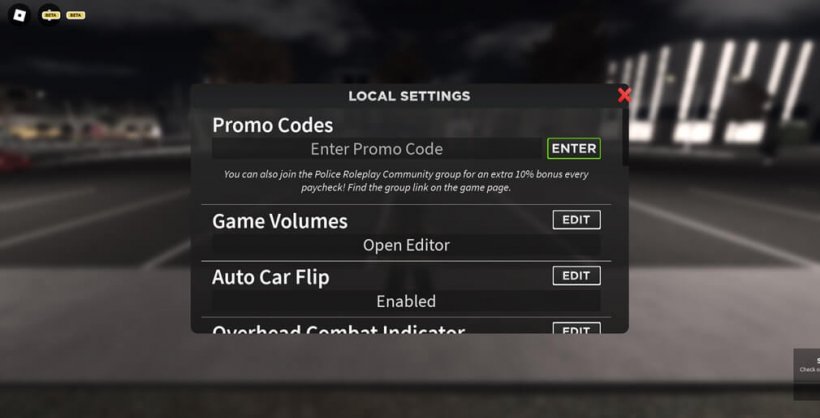 Codes promotionnels ERLC