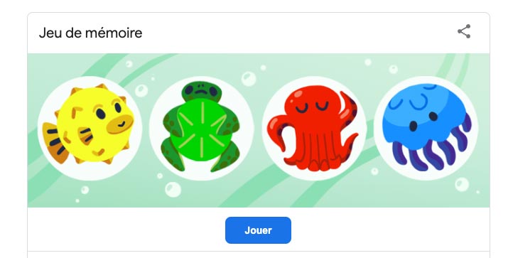 jeu de mémoire google