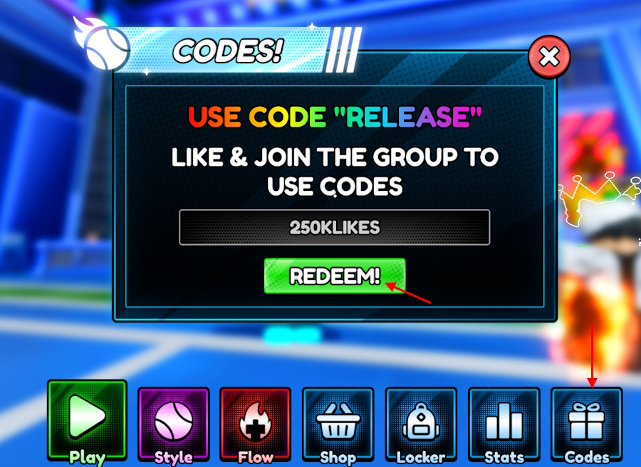 Échange de codes Tennis Zero