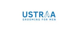 Clean-shaven man getting professional grooming at Ustraa barber shop.