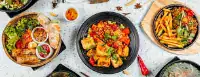Delicious homemade Indian dishes with vibrant flavors and fresh ingredients.