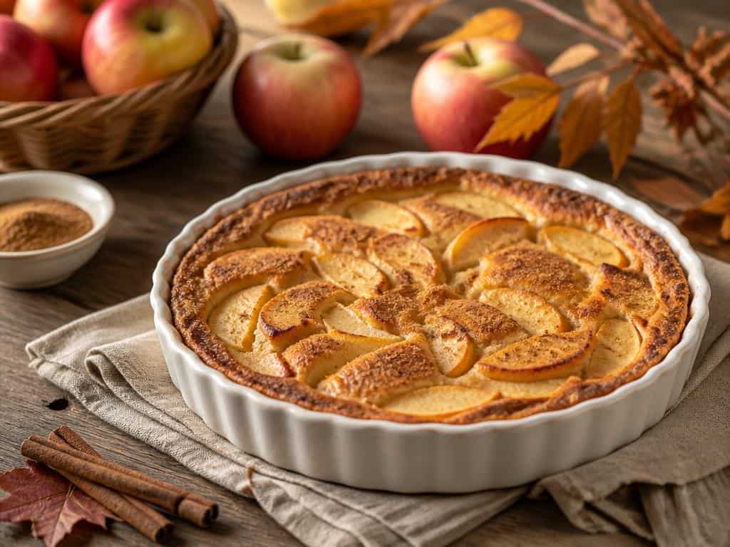 clafoutis aux pommes a la cannelle facile
