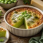 flan aux feves et au parmesan