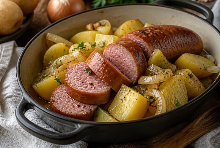 pommes de terre et saucisse de morteau a ma facon