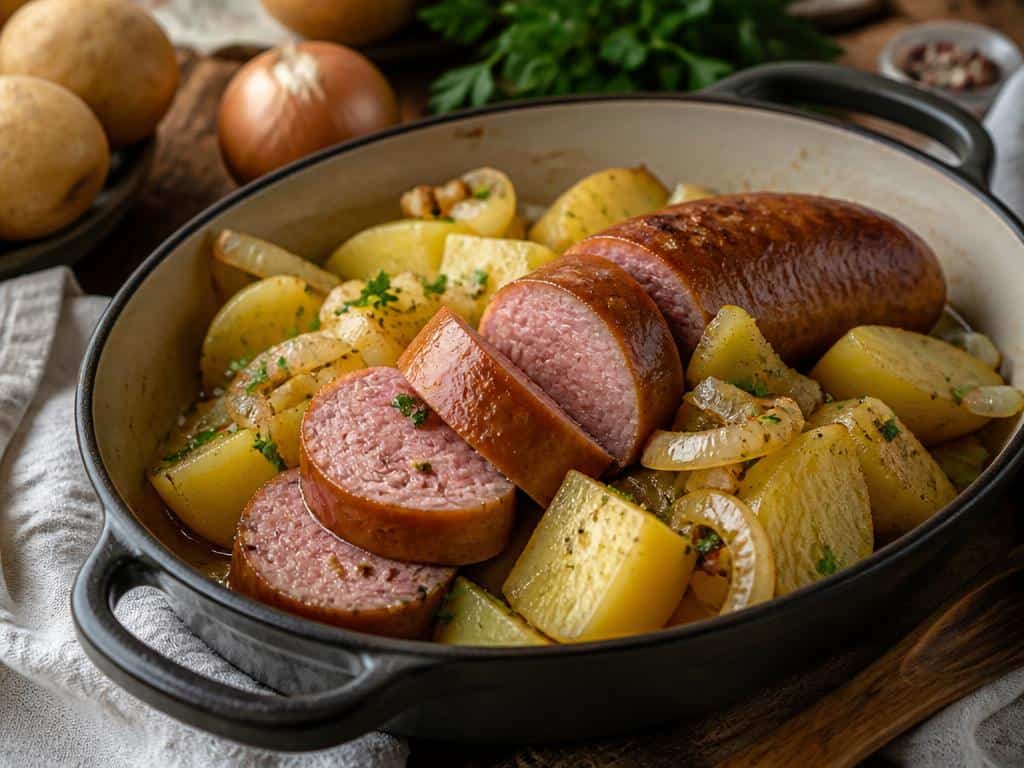 pommes de terre et saucisse de morteau a ma facon