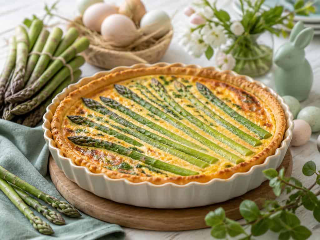 quiche printaniere de paques aux asperges