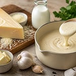 sauce cremeuse au parmesan