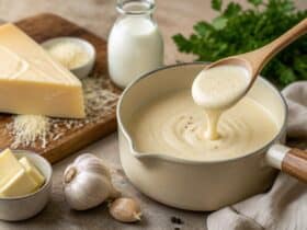 sauce cremeuse au parmesan