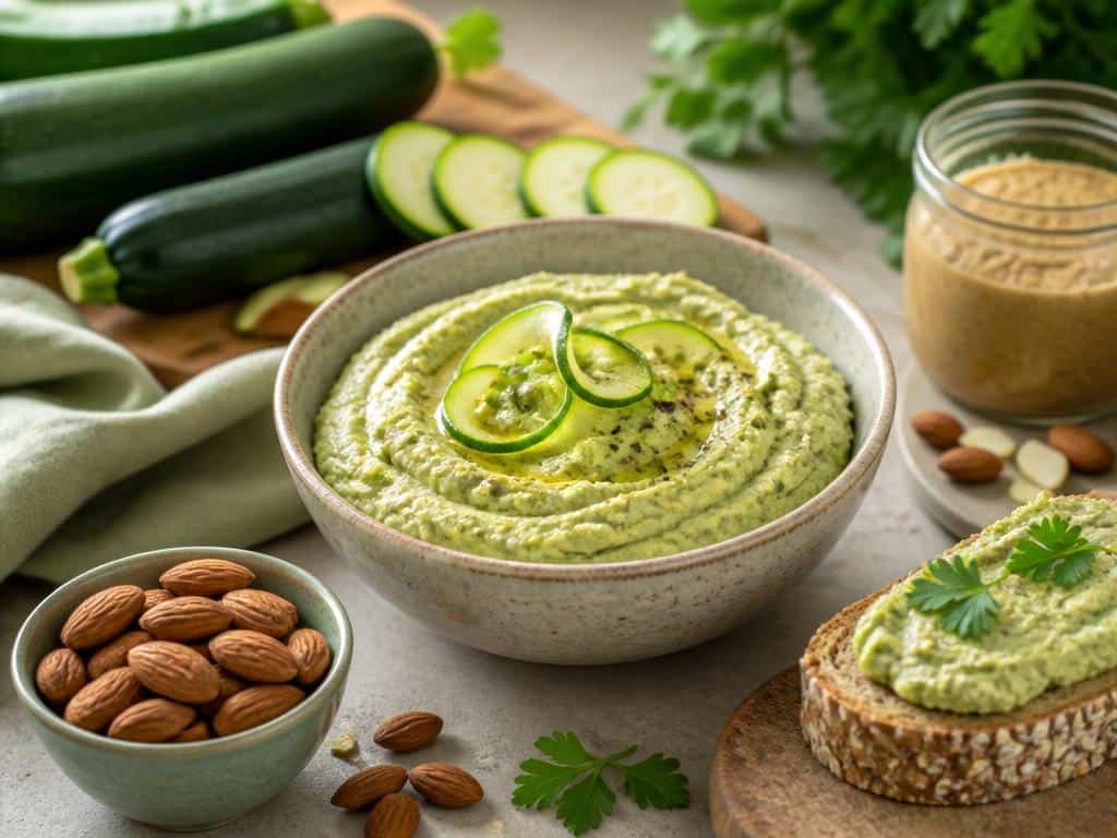 tartinade de courgettes a la puree d amandes fid