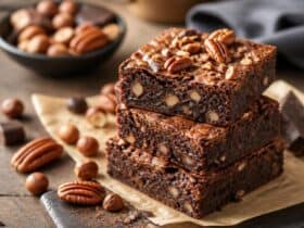 brownies aux noix de pecan et noisettes