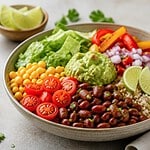 burrito bowl aux haricots langue de feu