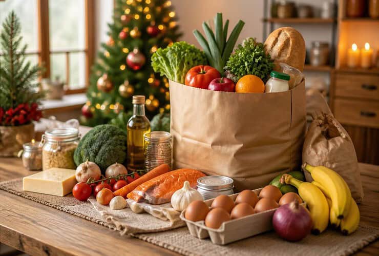 ma liste de courses du 21 au 25 decembre
