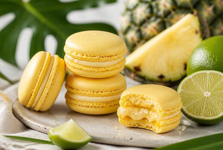 macaron ananascitron vert