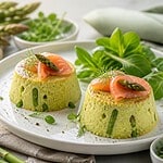 mes flans d asperges au saumon fume